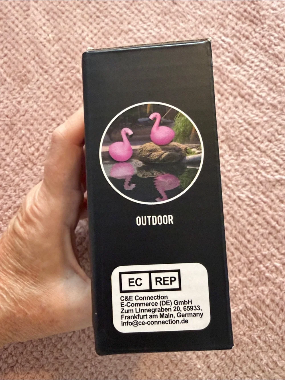 Solar-Powered NEW Flamingo Pool Light - Pink